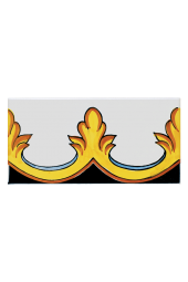 Listello Vietrese 10x20 decoro Capodimonte