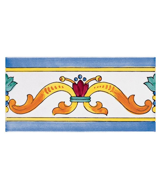 Listello Vietrese 10x20 decoro Raito