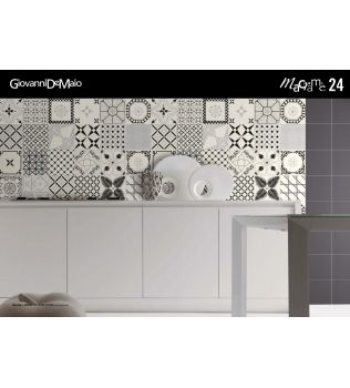 Piastrella 20x20 Macramè  Nero De Maio