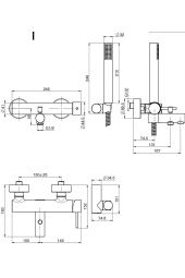 SPILLO TECH Miscelatore Vasca esterno  XS  FIMA