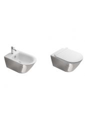 GOLD&SILVER Vaso e bidet sospesi con sedile soft close CATALANO