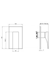 ZETA Miscelatore doccia da incasso FIMA