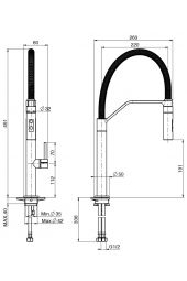 FLEXI Miscelatore Lavello cucina FIMA
