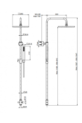 Colonna doccia con deviatore
