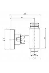 Attacco colonna con presa acqua da incasso