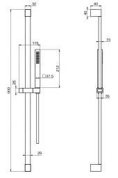Asta saliscendi doccia  FIMA