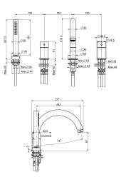 SPILLO UP Miscelatore bordo vasca FIMA Carlo Frattini