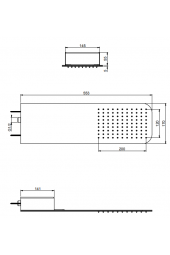 Soffione a parete INOX 1 Getto FIMA