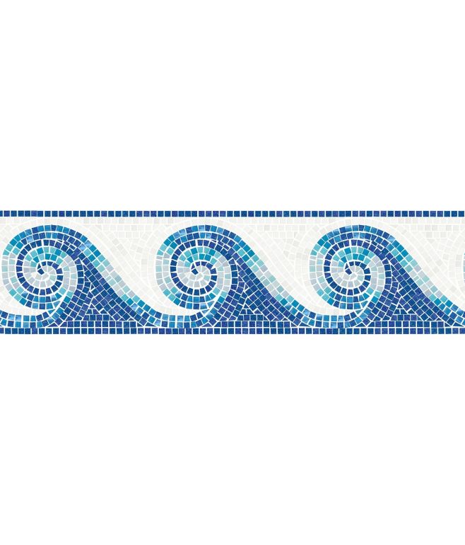 FADO Decoro lineare in mosaico vetroso Aquatica Trend