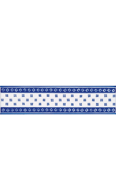 Listello 5x20 Amanda Blu decorato a mano G.De Maio