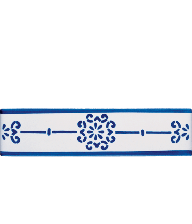 Listello 5x20 Brigida decorato a mano G.De Maio