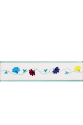 Listello 5x20 Fiori di campo decorato a mano G.De Maio