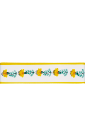 Listello 5x20 Ivana Gialla decorato a mano G.De Maio