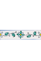 Listello 5x20 Leda decorato a mano G.De Maio