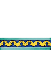 Listello 5x20 Maiori decorato a mano G.De Maio